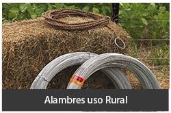 Alambres uso rural