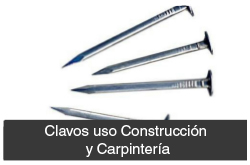 Clavos uso construcción y carpintería